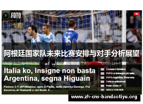 阿根廷国家队未来比赛安排与对手分析展望